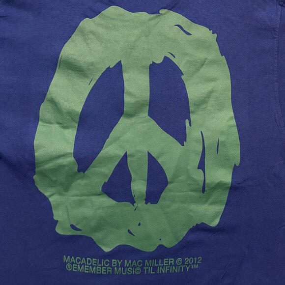 Mac Miller Presents Macadelic Peace Sign Hip-Hop Tee XL - Picture 2 of 4